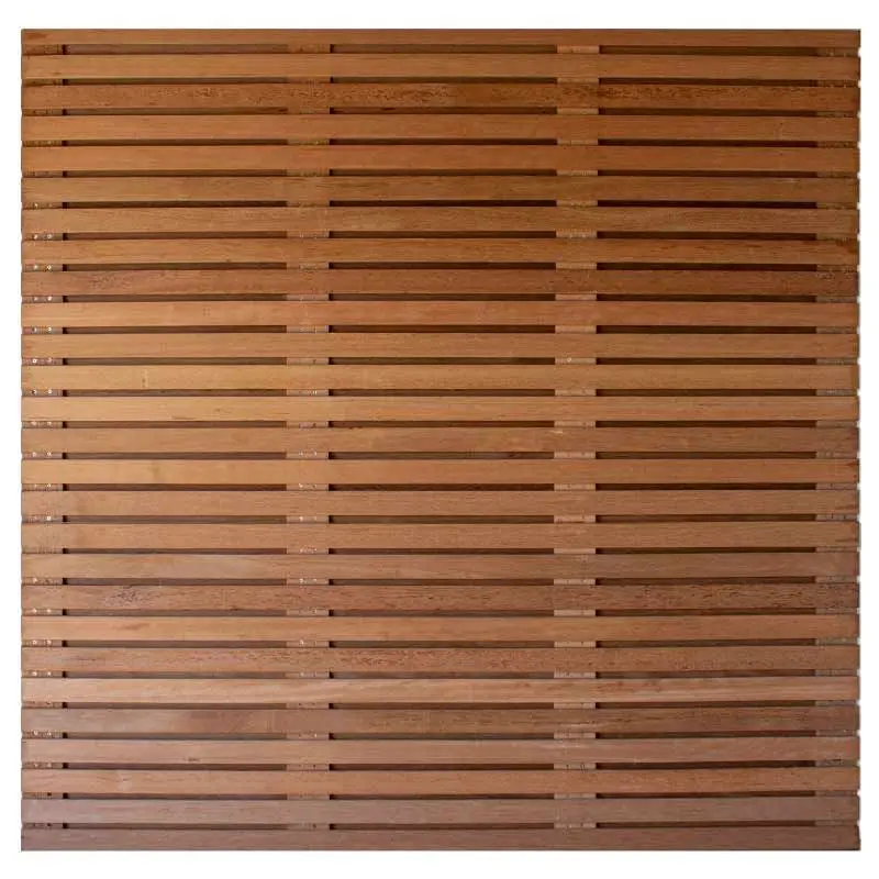 Veilige Betaling Schutting hardhout keruing Rhombus dubbelzijdig (180 x 180 cm) schermdikte 3,6 cm