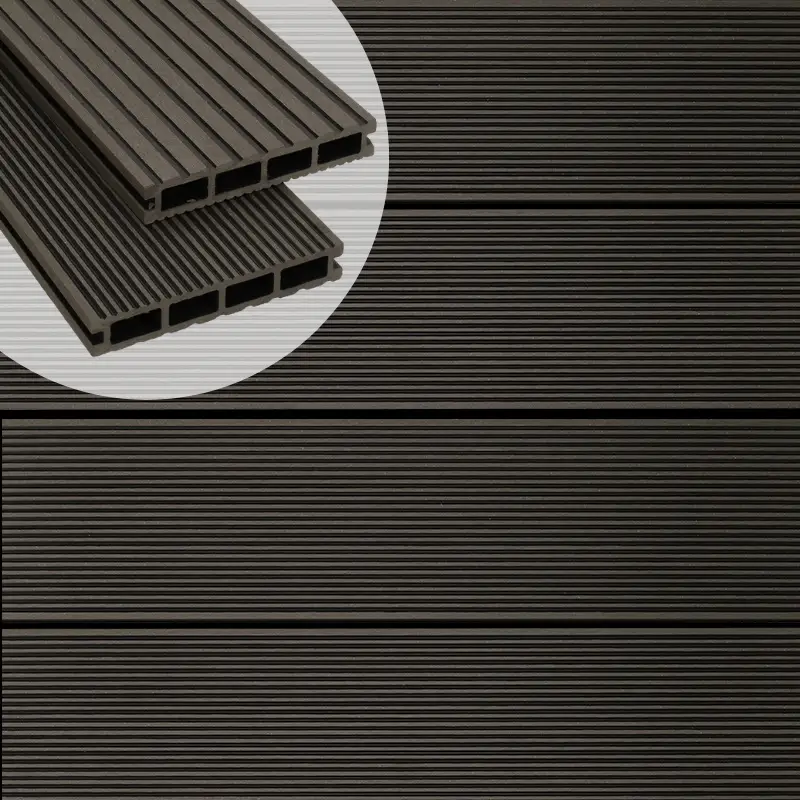 Vlonderplank composiet 2,5 x 14,6 cm Lava groef/ribbel Lage Prijs