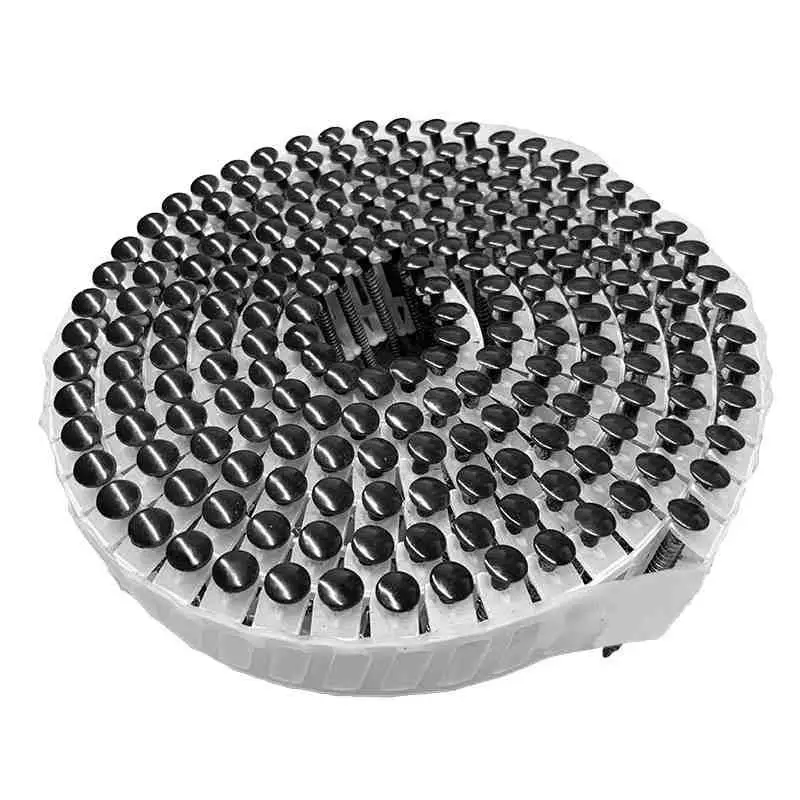 Merkproduct RVS nagel BKV 2,7/2,9x50mm 200 stuks op rol zwart gepoedercoat