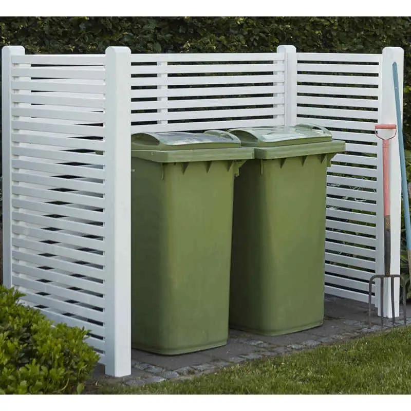 Veilige Betaling Containerscherm vuren - Tokyo wit - 100 x 281 x 148 cm
