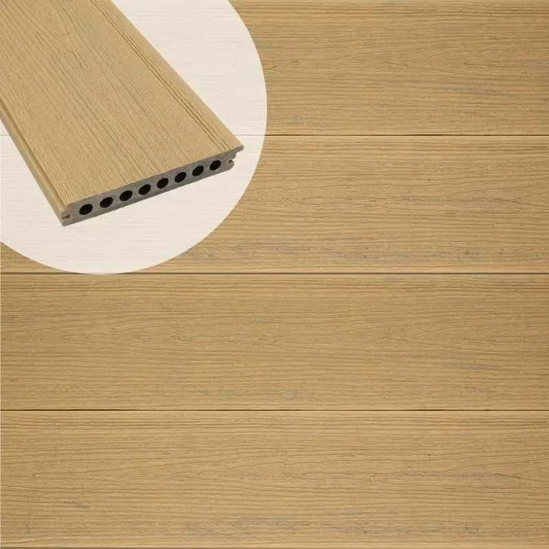 Vlonderplank composiet semi massief co-extrusie naadloos 2,1 x 14 cm Sunset Teak (4 mtr) Hete Deal