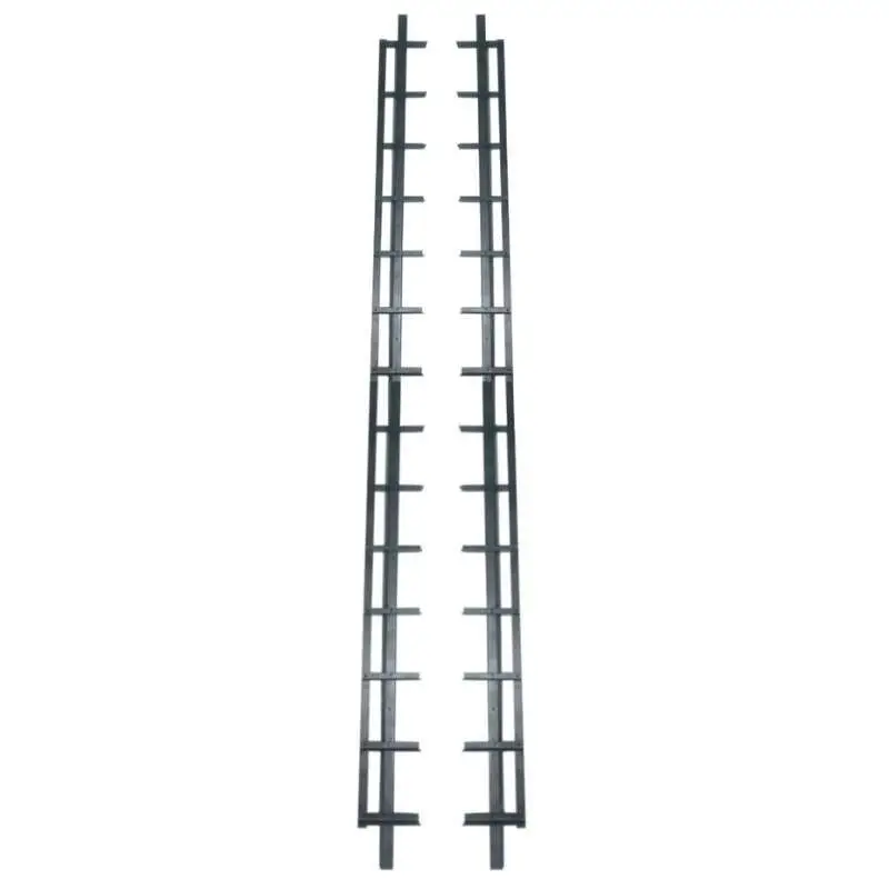 Shutter systeem - zwart gepoedercoat - 166 cm Op = Op