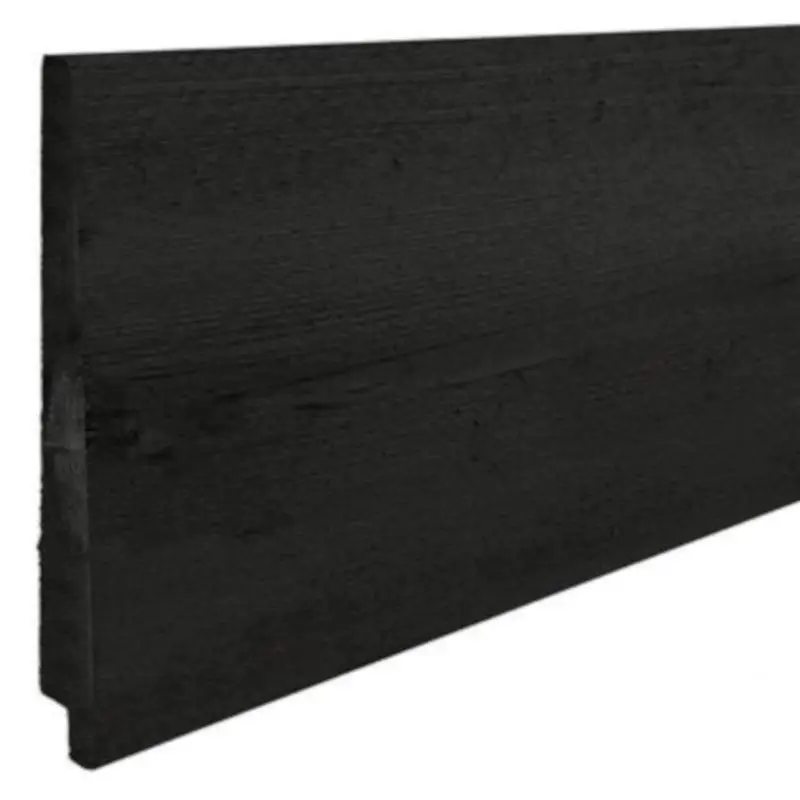 Koopje Naaldhout Thermo zwart 1,2/2,6 x 17,5(19) cm - 3.60 meter