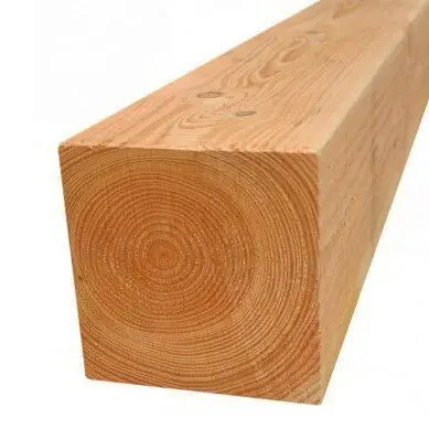 Laatste Kans Paal Douglas 15,0 x 15,0 cm (600 cm) fijnbezaagd