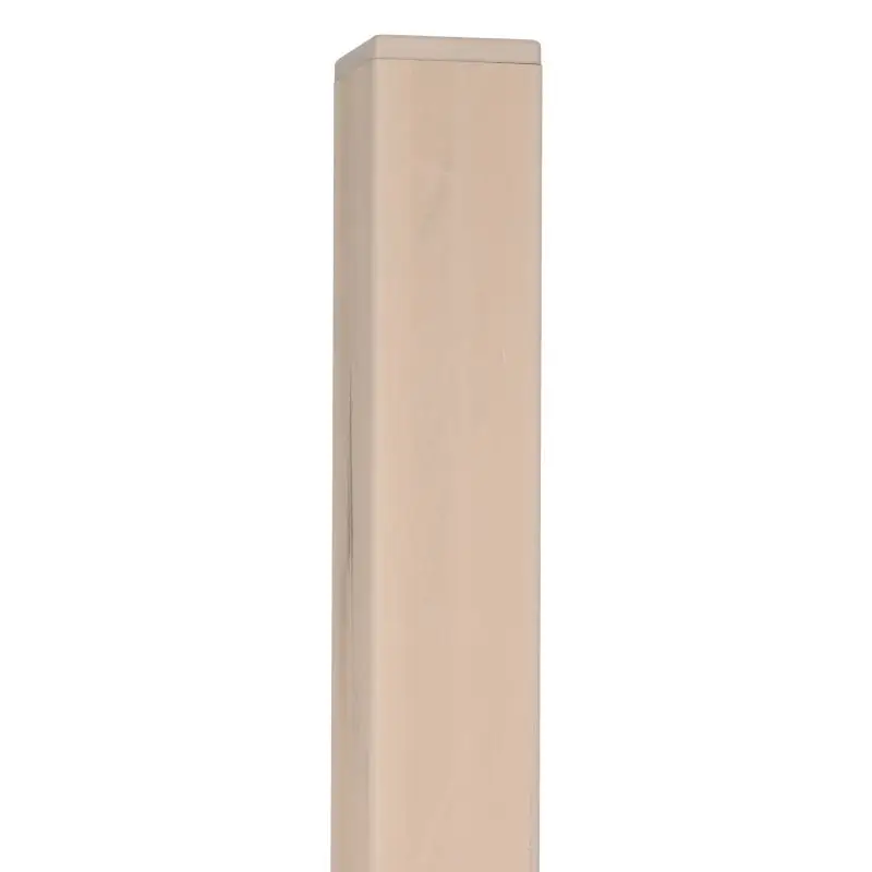 Express Levering Tuinpaal composiet Basic steengrijs gevlamd met houten kern 6,8 x 6,8 cm