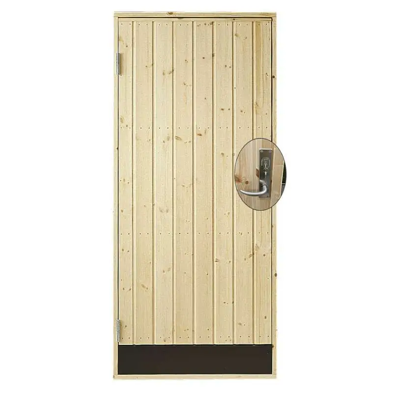 Uitverkoop Enkele dichte deur incl. kozijn en beslag - Linksdraaiend - Onbehandeld - 78,6 x 187,8 cm