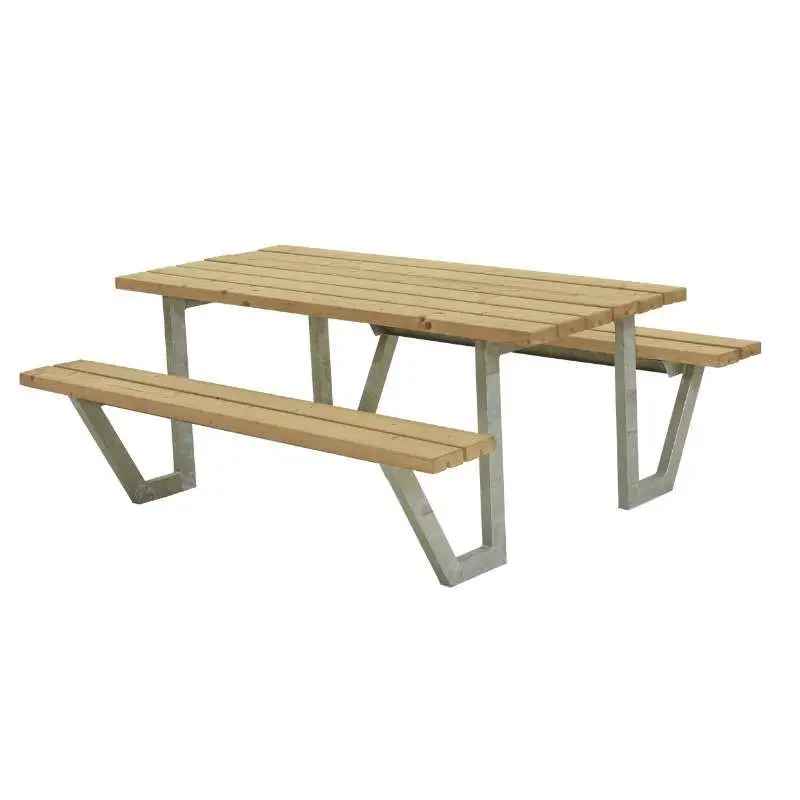 Bestel Nu Picknicktafel thermowood - Wega - 161 x 177 x 73 cm