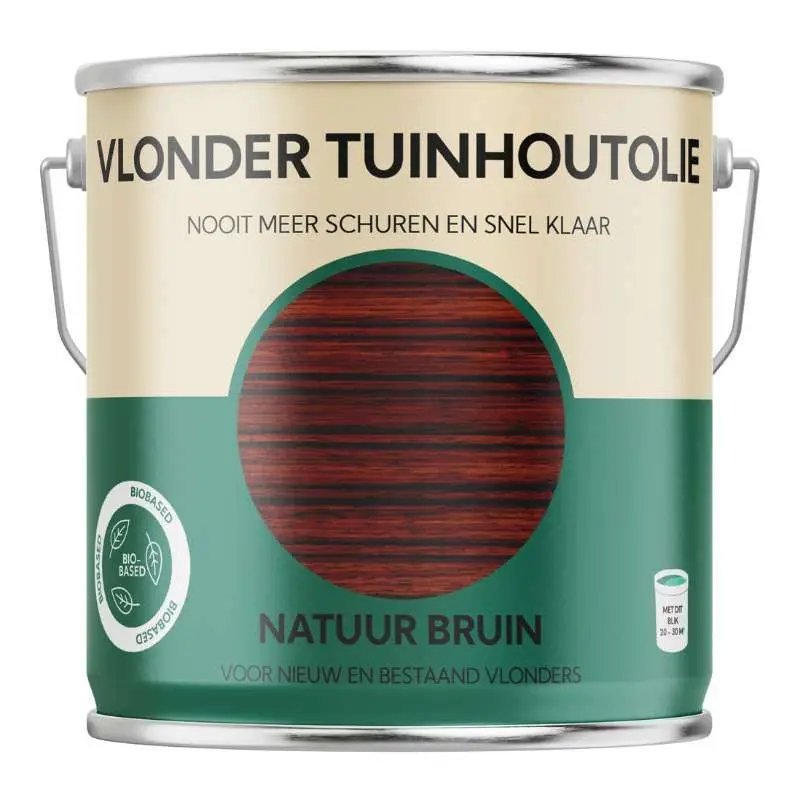 Vlonder olie biobased - Natuur bruin 2,5 liter Koop Online
