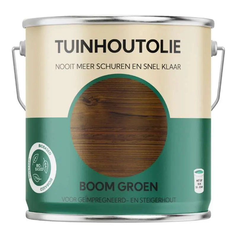 Express Levering Tuinhout olie biobased - Boom groen 2,5 liter