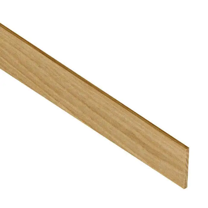 Korting Afwerklijst onderkant dichte trap - Eiken onbehandeld - 100 x 4 cm