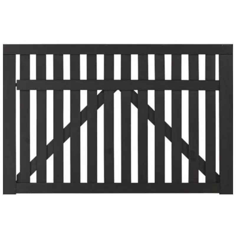 Actieprijs Tuinpoort vuren - Country recht zwart (150 x 98 cm)