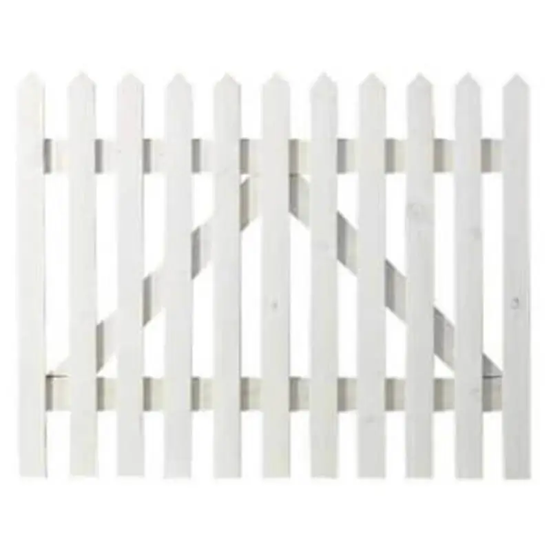 Tuinpoort vuren - Skagen Lux recht wit (100 x 80 cm) Koop Online