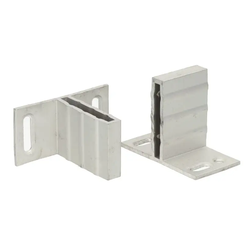 Shop Nu T-beslag blank aluminium voor C-Wood schermen (8 stuks)