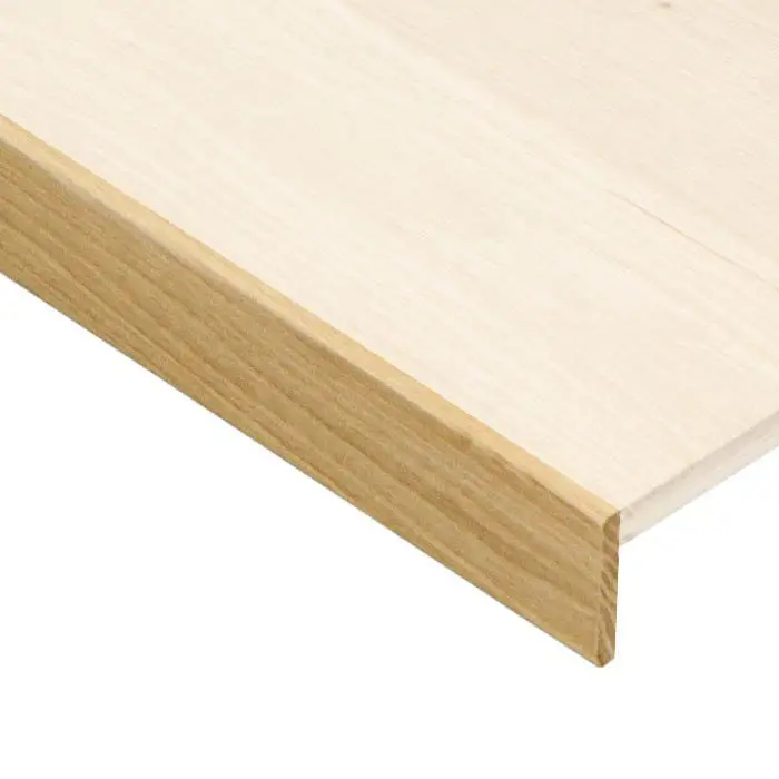 Afwerklijst achterkant trap/extra neus - Eiken onbehandeld - 100 x 6 cm Gecertificeerd