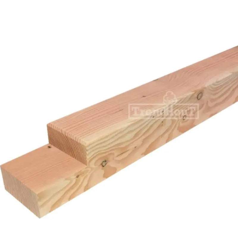Beste Prijs Tussenpaal Douglas 14,5 x 14,5 cm (2,35 meter) geschaafd met 1 keep (6,5 x 14,5 cm)