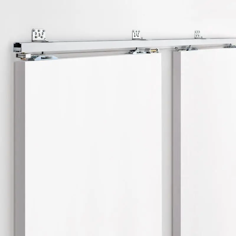 Synchroom schuifdeursysteem voor dubbele binnendeur - Swipe 400 S (80kg per deur) Op = Op