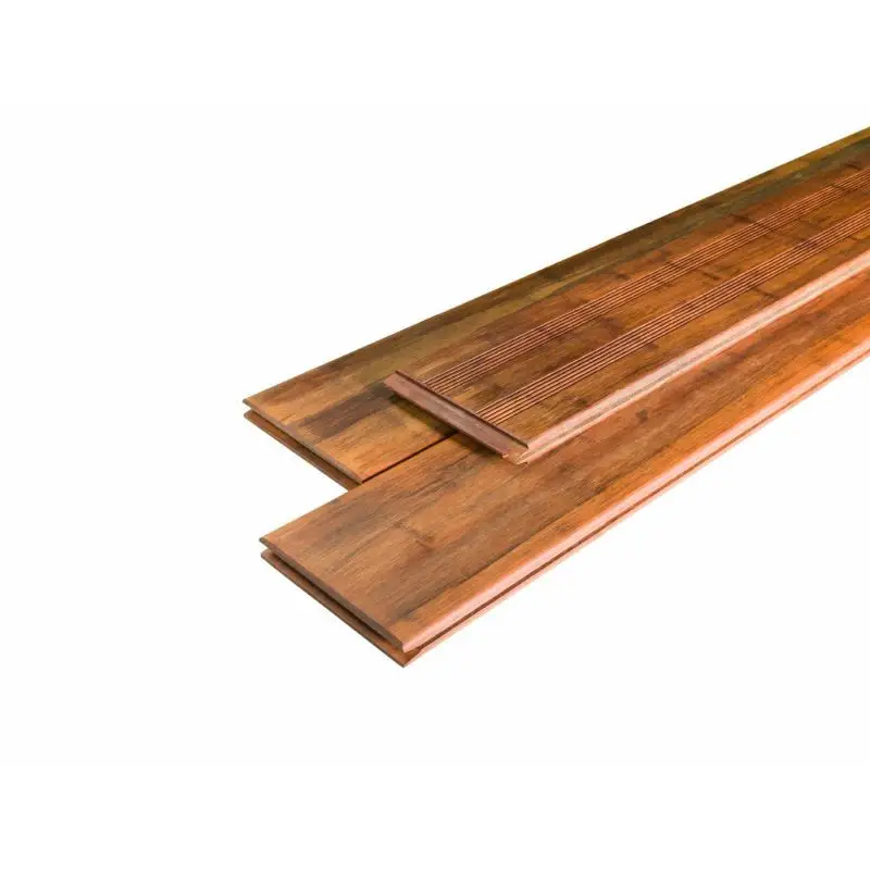Aanbieding Vlonderplank bamboe Select geolied coffee 2,0 x 14 cm (2,20 mtr) Frans profiel/vlak