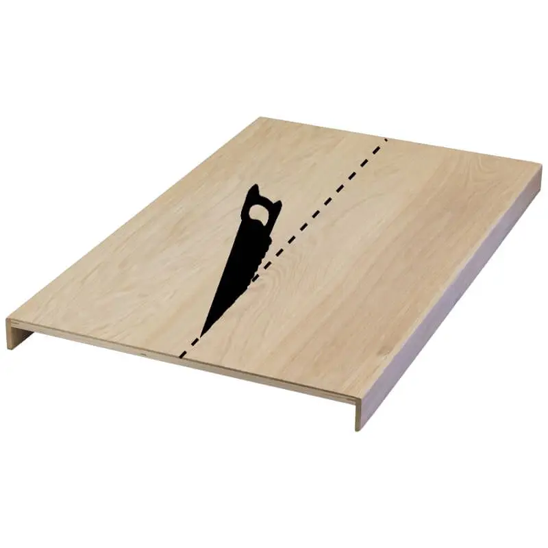 Overzettreden met neus (2 stuks) - Eikenhout 3 mm toplaag Natuur - 100 x 60 cm Gratis Retour