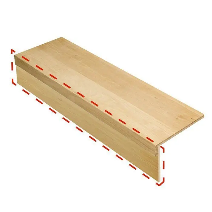 Stootbord - Fineer Eiken - 140 x 16,5 cm Exclusieve Aanbieding