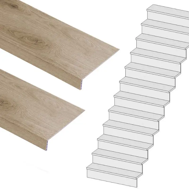 Beste Prijs Traprenovatie set - rechte trap - 13 treden SPC toplaag Natuur Eiken