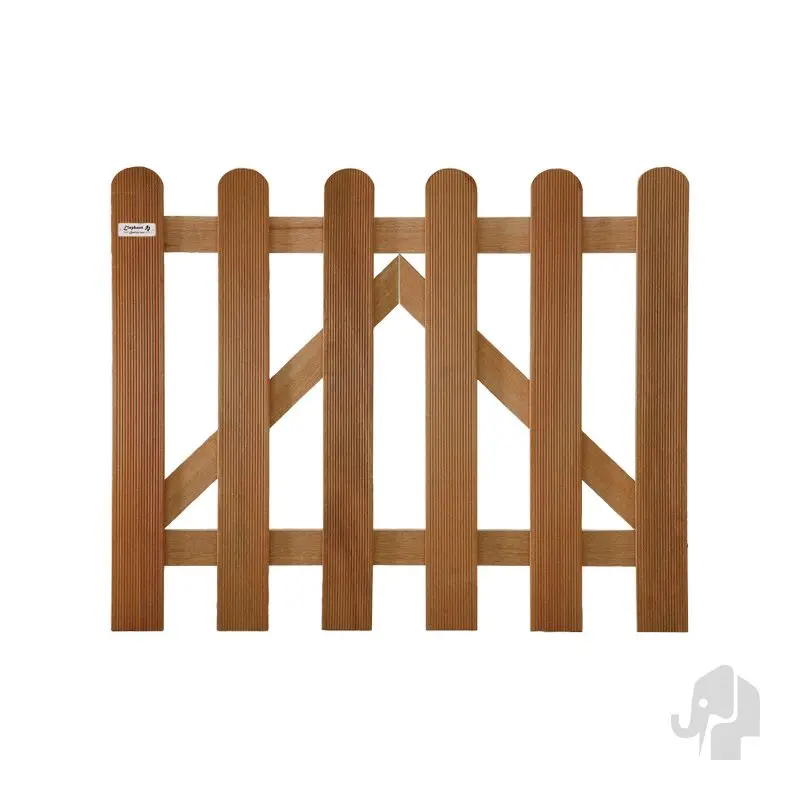 Tuinpoort hardhout Bankirai Classic recht 10L (100 x 60 cm) ribbel Express Levering