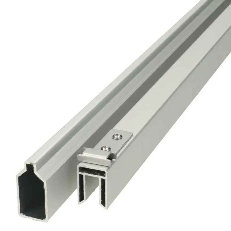 Aanbieding Rhombus zelfbouwset - Onder- en bovenregel aluminium - blank 2 x 4 x 180 cm