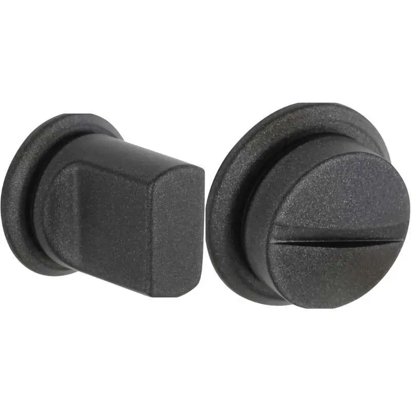 Alleen Vandaag Deurbeslag - Ibiza - Toilet vrij-bezet - Gunmetal black