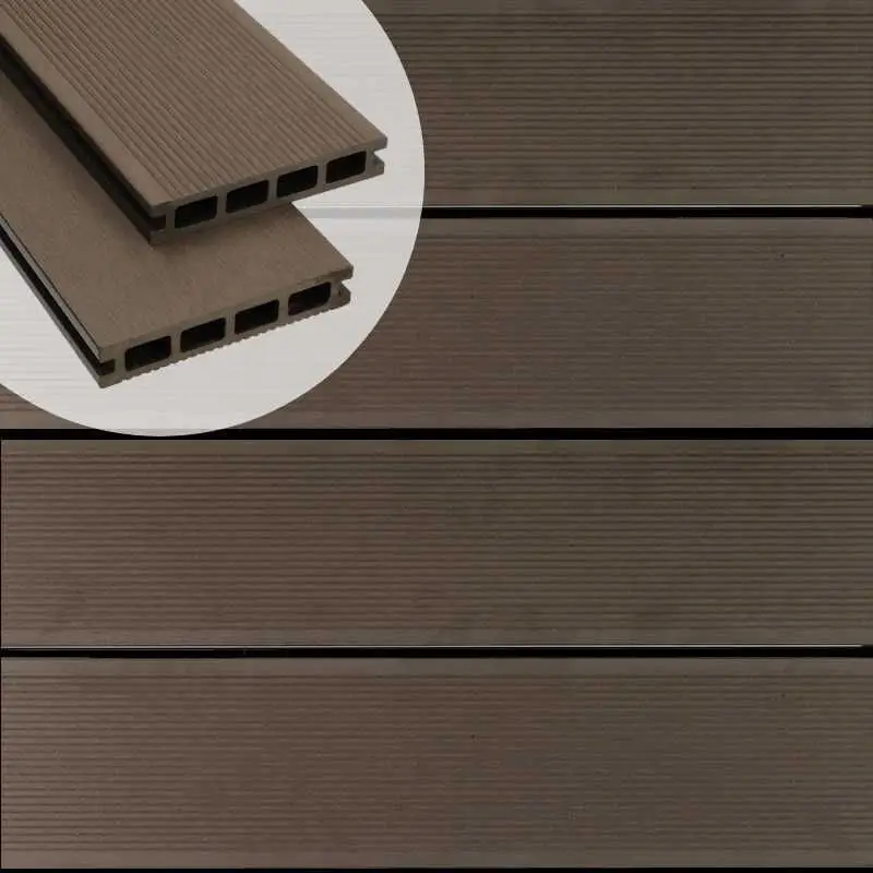 Vlonderplank composiet 2,5 x 14 cm bruin (5 mtr) fijne ribbel/geborsteld Finale Uitverkoop