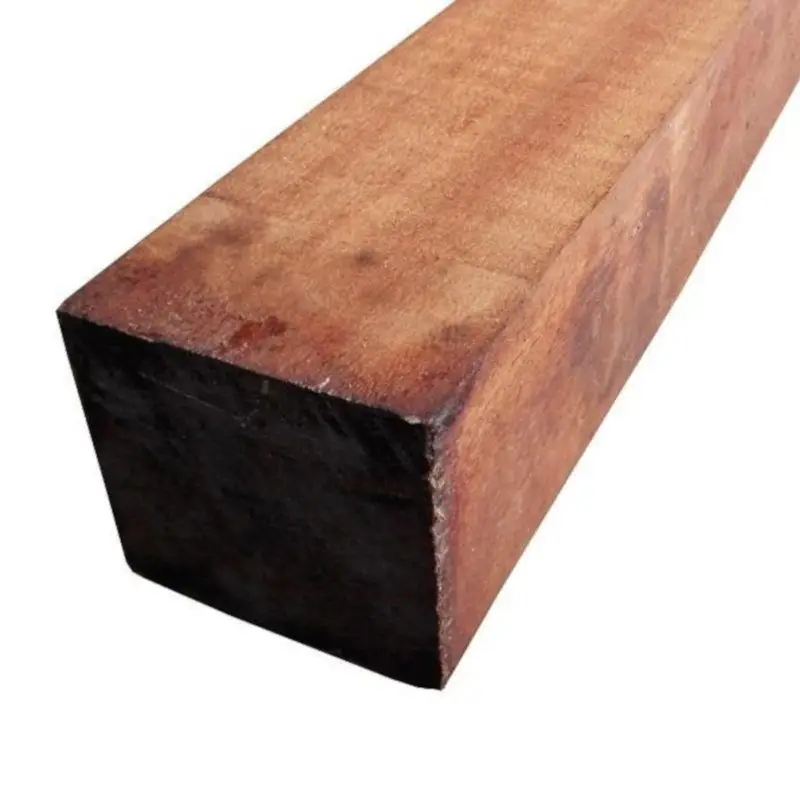 Hete Deal Paal hardhout Angelim 10,0 x 10,0 cm (3,00 mtr) gezaagd