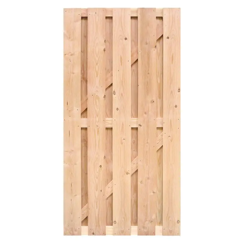 Tuindeur Douglas recht (90 x 180 cm) gezaagd dikte 4,5 cm Flitsaanbieding