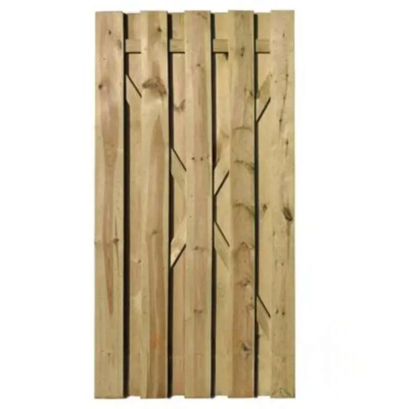 Tuindeur XL verduurzaamd grenen - Recht (100 x 200 cm) geschaafd dikte 3,9 cm Snelle Levering