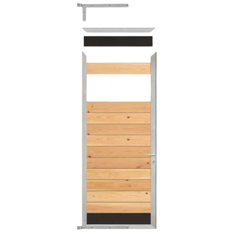 Seizoensaanbieding Tuindeur frame aluminium Mix & Match - blank (90 x 200 cm) inclusief beslag