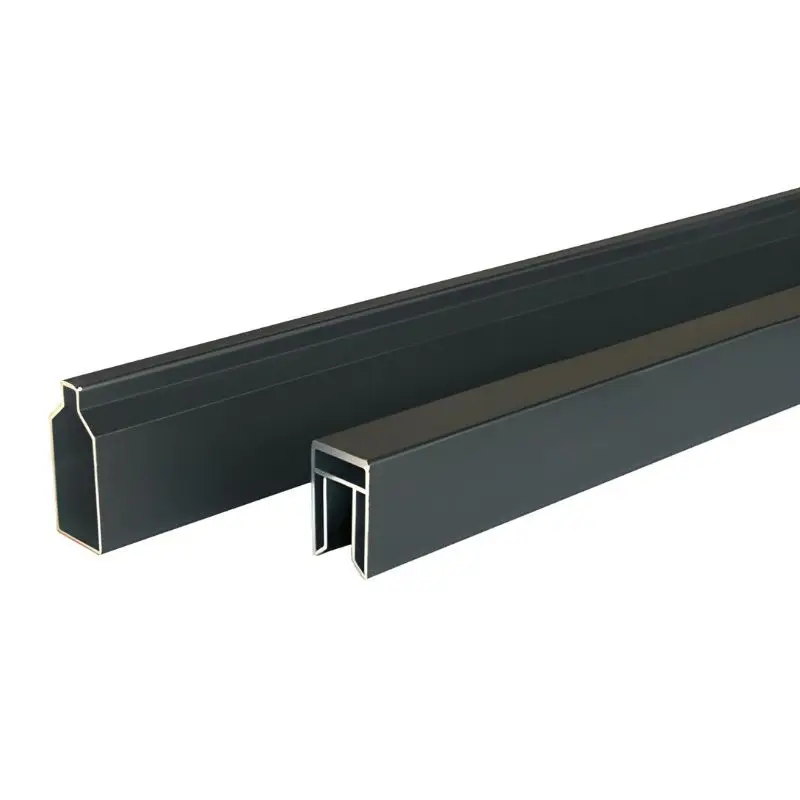 Nu Kopen Onder- en bovenregel aluminium - Modular - Rhombus antraciet gepoedercoat - 2 x 4,1 x 180 cm