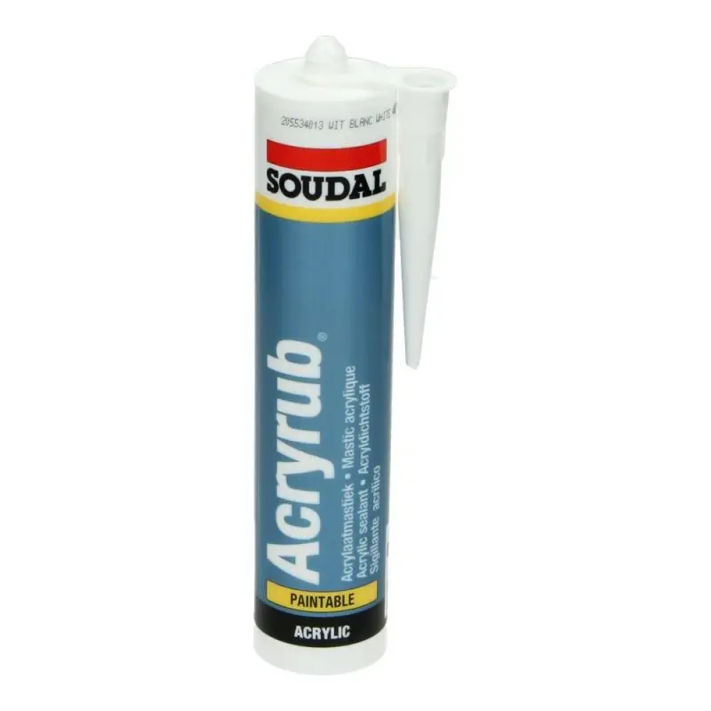 Uitverkoop Acrylkit (310 ml) - Voor hout/laminaat - Wit