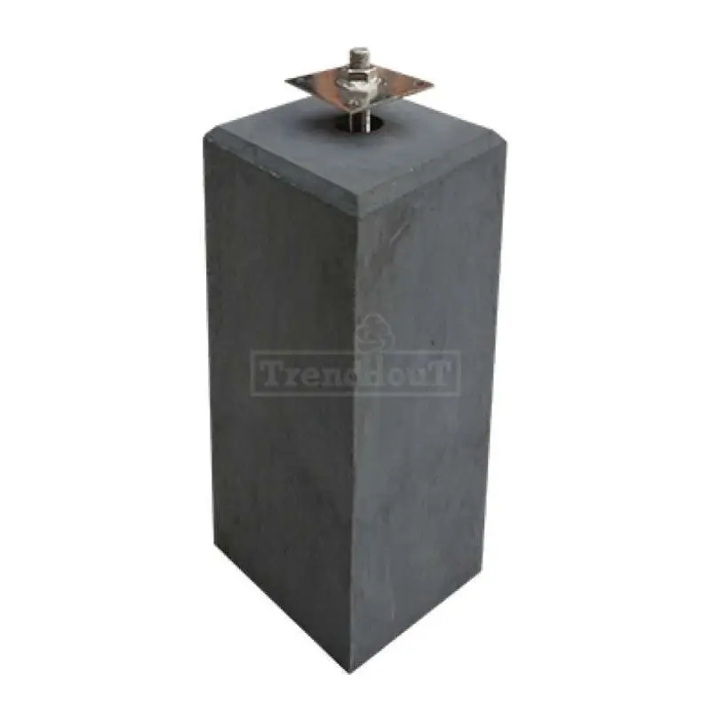Speciale Aanbieding Betonpoer glad (17 x 17 x 58 cm) incl. RVS stelanker