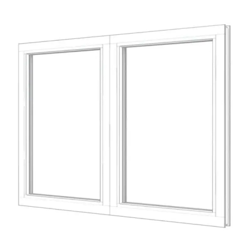 RKC Meranti wit - 2x vast - 154,8 x 107,4 cm Voordeelprijs