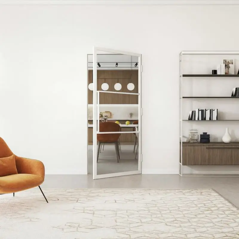 Stalen binnendeur met kozijn - Loft wit - Rechtsdraaiend - 93 x 231,5 cm Koop Online