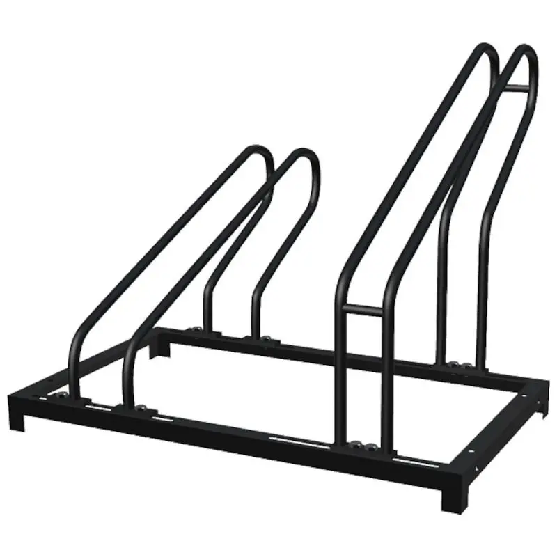 Lage Prijs Fietsenrek - Zwart vuurverzinkt - 65 x 37 x 35 cm