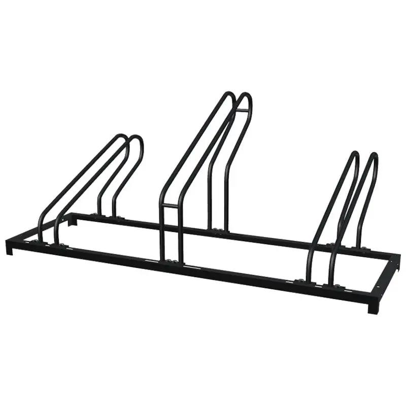 Gereduceerde Prijs Fietsenrek - Zwart vuurverzinkt - 118 x 37 x 35 cm