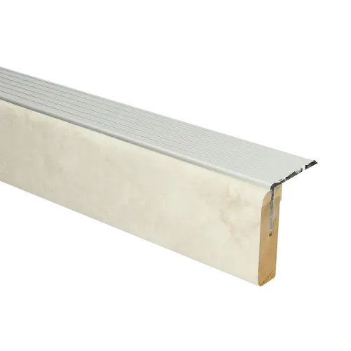 Uitloopprofiel Zilver - Lulea Grijs Marmer - 90 x 6,3 cm Meest Verkocht