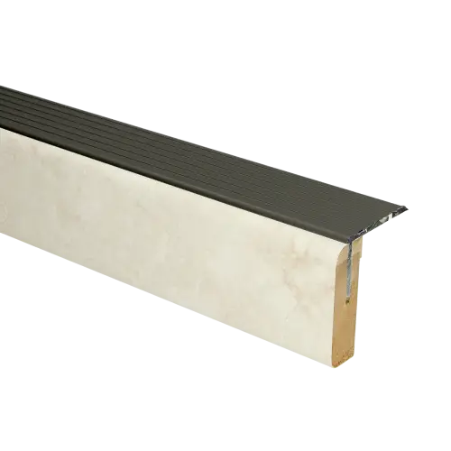 Uitloopprofiel Brons - Lulea Grijs Marmer - 136 x 6,3 cm Korting