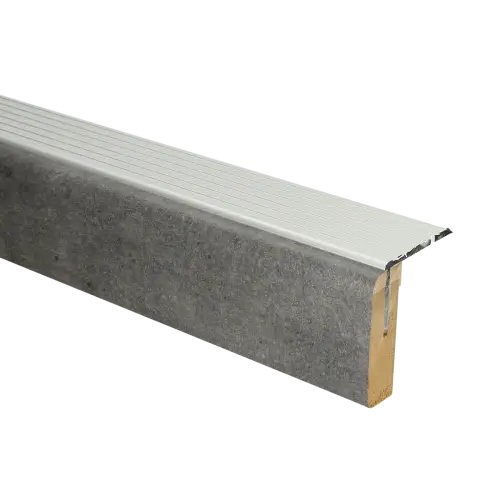 Flitsaanbieding Uitloopprofiel Zilver - Trelleborg Kalksteen - 136 x 6,3 cm