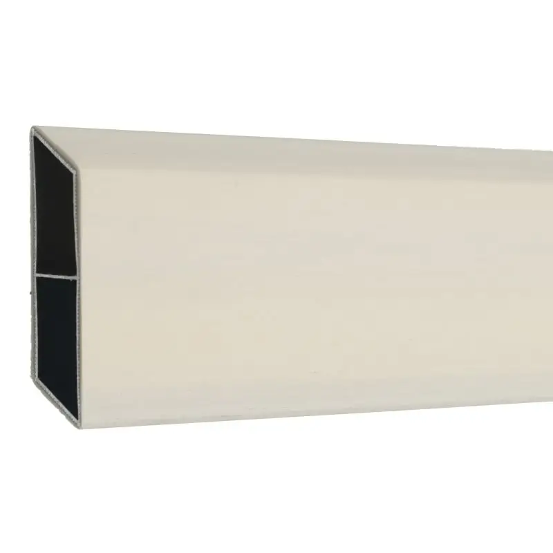 Hete Deal Rhombus zelfbouwset - lamel aluminium composiet co-ex wit - 180 x 6,2 cm (12 stuks)