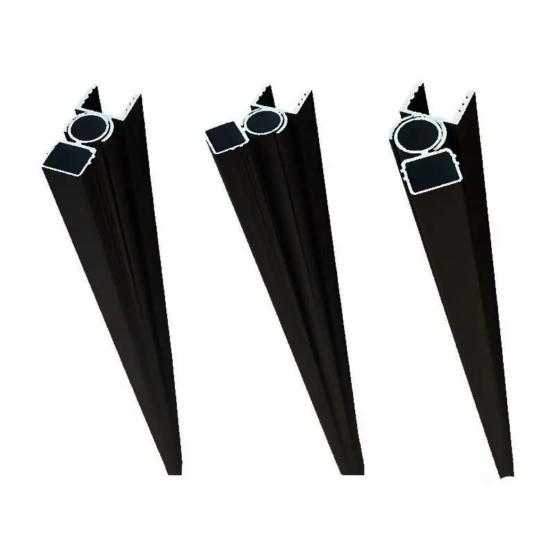 Koopje Draaibaar adapterprofiel zelfbouw Modular/Mix & Match zwart aluminium 2,5 x 5,5 x 200 cm