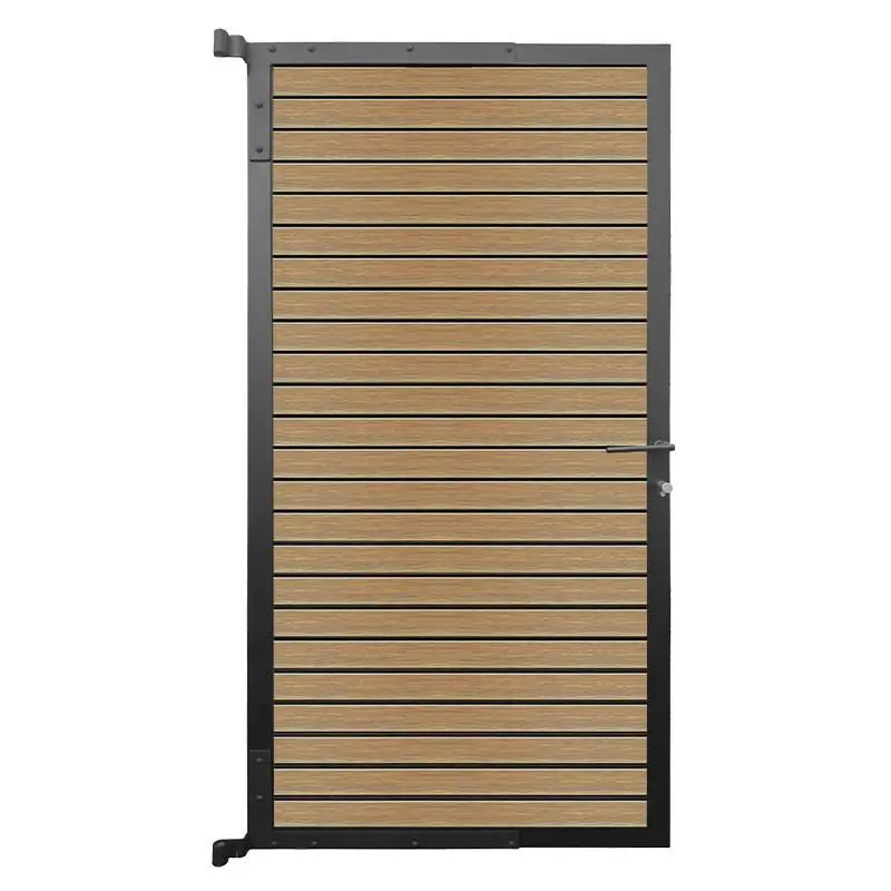 Betaalbaar Tuindeur aluminium Dark Line Rhombus - Eiken antraciet frame (90 x 180 cm)
