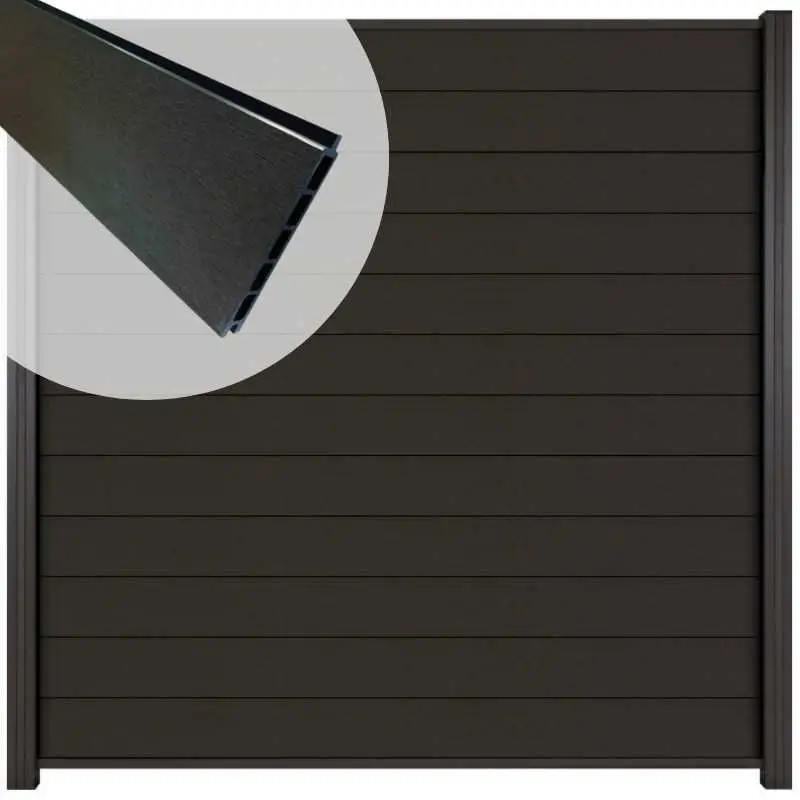 Aanbieding Schutting composiet Mix & Match antraciet (180 x 180 cm)