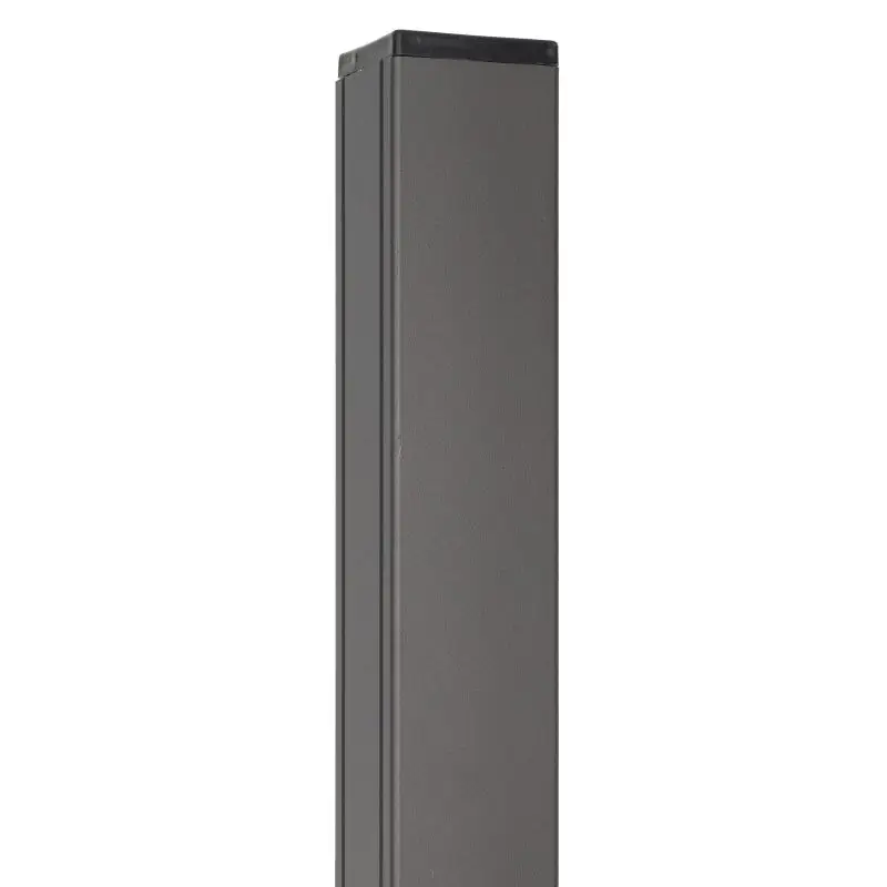 Tuinpaal antraciet aluminium met cypresse kern 6,8 x 6,8 cm Populair