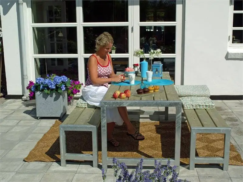 Picknicktafel vuren geimpregneerd - Plankesaet Lage Kosten
