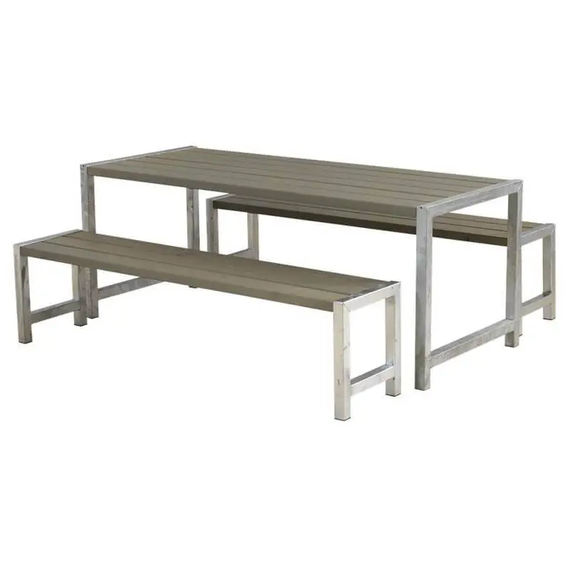Beste Prijs Picknicktafel vuren geimpregneerd - Plankesaet - grijsbruin