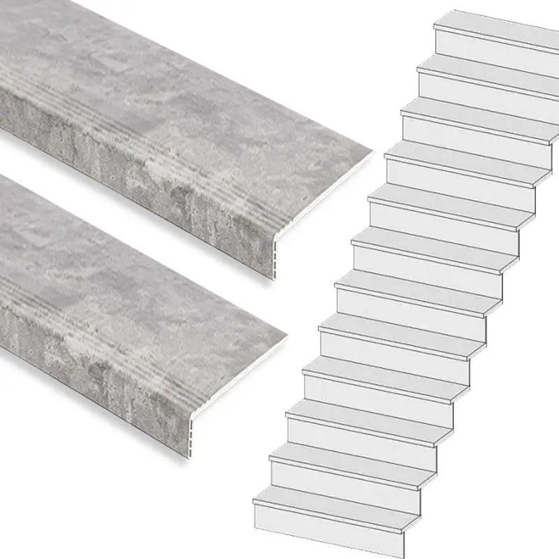 Alleen Vandaag Traprenovatie set - rechte trap - 15 treden SPC toplaag Beton grijs